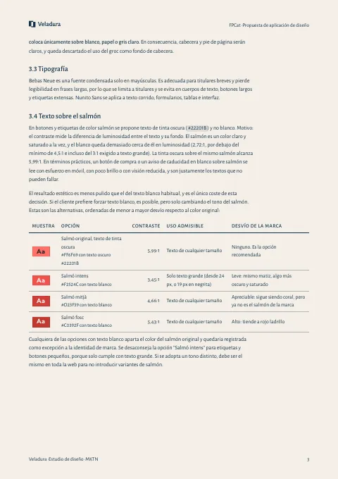Página 3 del informe de propuesta de aplicación de diseño de FPCat