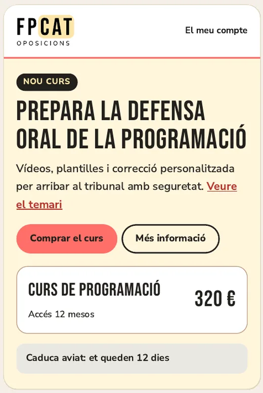 Muestra de la alternativa C: botones salmón con texto oscuro sobre fondo groc suave
