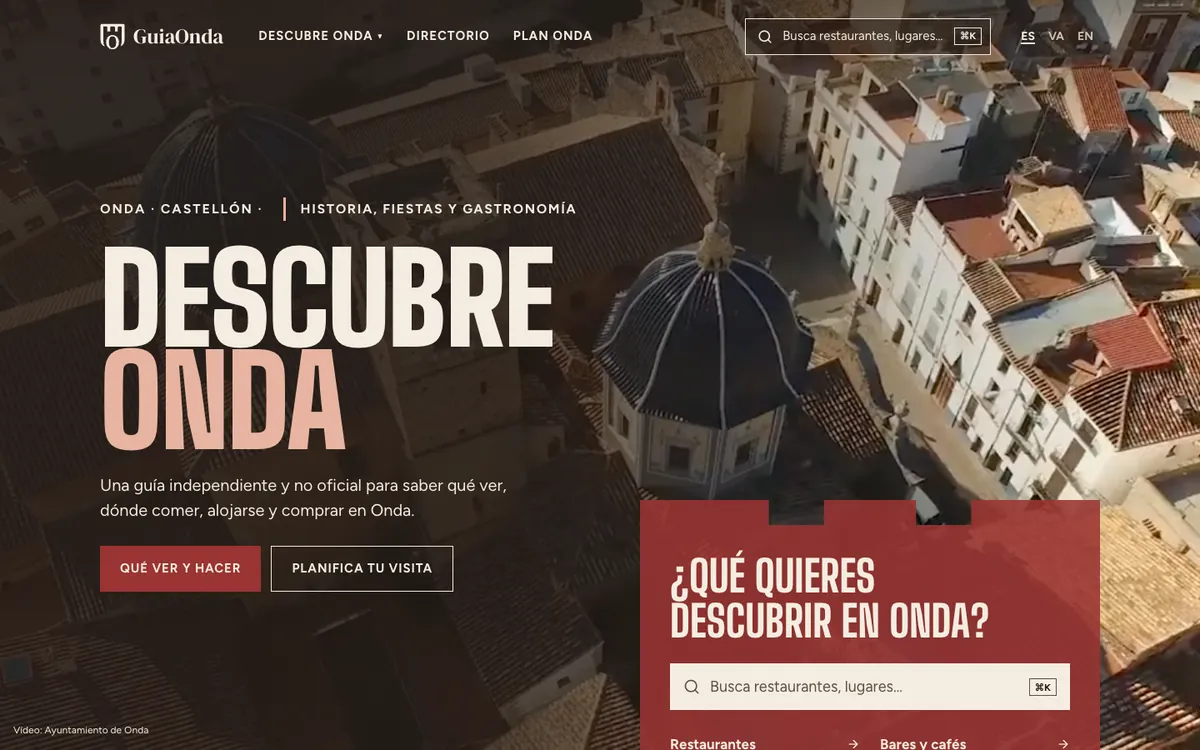 Portada del rediseño de GuiaOnda