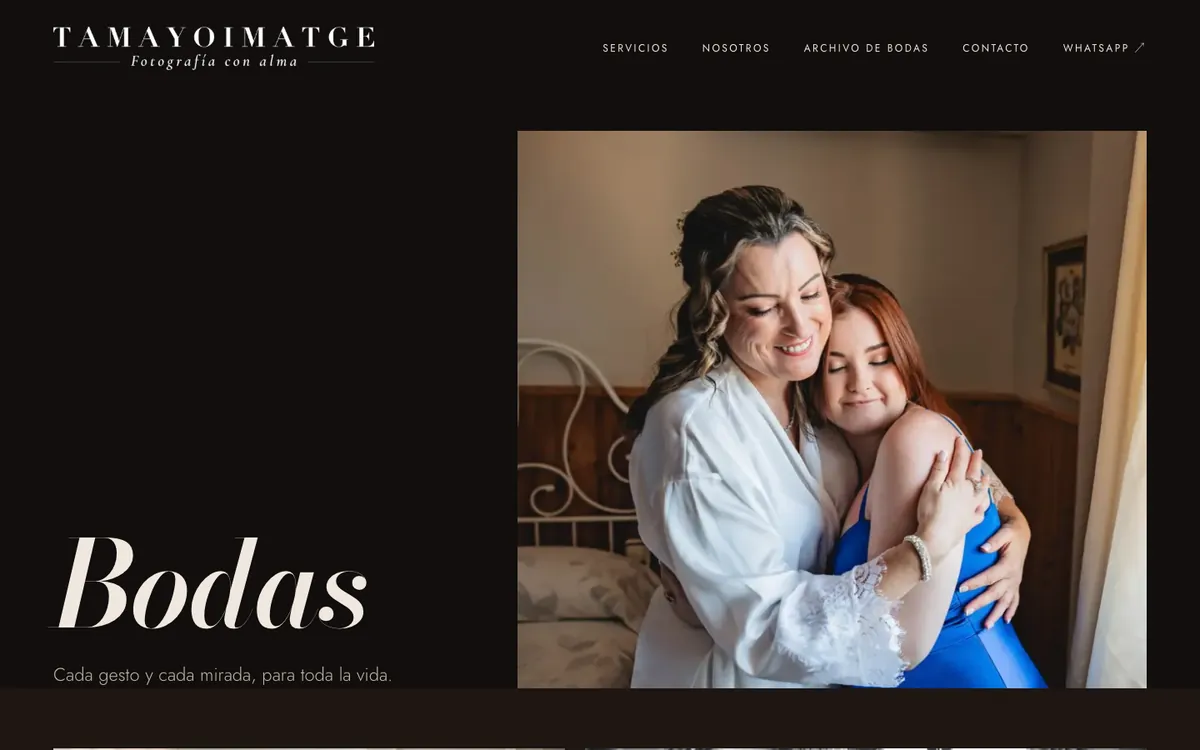 Página de Bodas del rediseño de Tamayoimatge